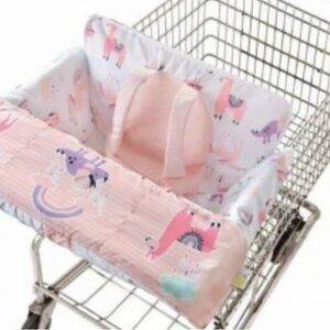 Pink Llama Dino Shopping Cart Cover